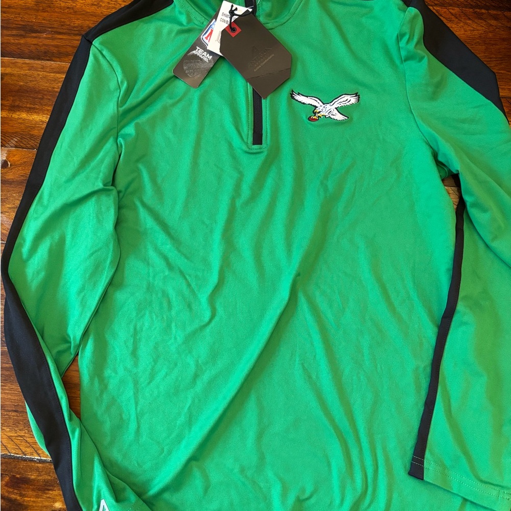 Antigua‎ Philadelphia Eagles Mens Size Small 1/4 Zip